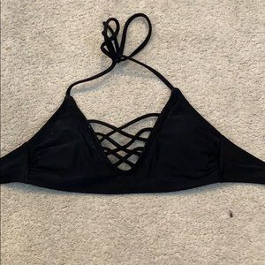 XS xhilaration black bikini top